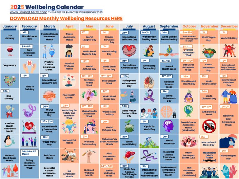 Wellness Routine Calendar 2025 Wellbeing Calendar « Stevenage South PCN